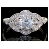 14kt Gold 1.33 ct Round Brilliant Diamond Ring