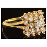 14kt Gold Brilliant 2.00 ct Diamond Estate Ring