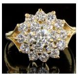 14kt Gold Brilliant 1.55 ct VS Diamond Ring