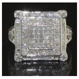 Princess Cut 1.00 ct Natural Diamond Ring