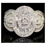 10kt Gold Brilliant 1.00 ct Baguette Diamond Ring