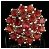 Genuine 6.60 ct Ruby Cocktail Ring