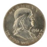 1961-D BU Franklin Silver Half Dollar