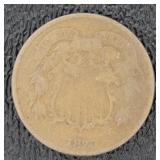 1870 Copper Two Cent Piece *Better Date