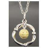 Genuine Yellow Diamond Accent Pendant