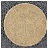 1864 Copper Two Cent Piece