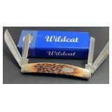 Wildcat Bone Handle 4 Blade Congress Knife