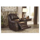 Ashley U721 Leather  PWR Chestnut Recliner