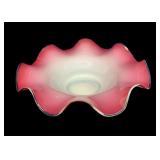 Beautiful Pink & White 10.5" Bowl