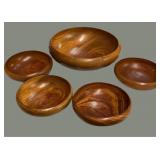 Wooden Salad Bowl Set