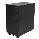 Intellibrands Mobile Filing Cabinet w/Double Lock