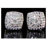 Cushion Cut Diamond Earrings