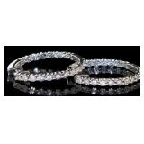 Elegant Large Diamond Hoop Earrings