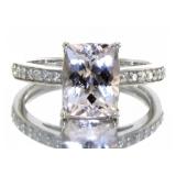 14kt Gold Natural 2.00 ct Morganite & Diamond Ring