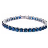 Round Brilliant 14.50 ct Sapphire Tennis Bracelet