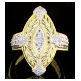 Antique Style 1/4 ct Diamond Dinner Ring