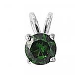 Beautiful Round 2.03 ct Emerald Pendant