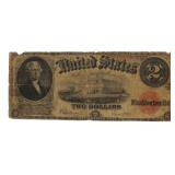 Series 1917 Large Red Seal $2.00 US Legal Tender