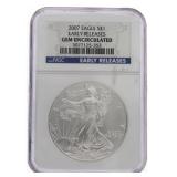 2007 Early Release American Eagle Silver Dollar