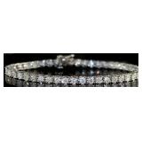 14kt Gold 4.00 ct Diamond Tennis Bracelet