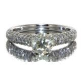 14kt Gold Round Brilliant 1.81 ct Diamond Ring