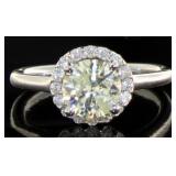 14kt Gold 1.55ct Round Brilliant Diamond Ring