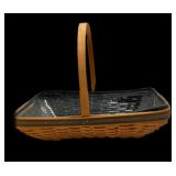 4.5x11x16 Dbl Lined Longaberger Handwoven Basket