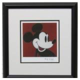 Mickey Mouse Print Plate Signed By Andy Warhol