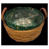 10 in Double Lined Longaberger Divided Basket
