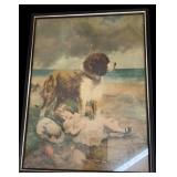 Girl with Dog Picture