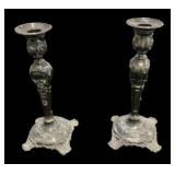 Pair Heavy Candle Holders