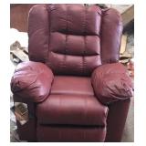 Red Leather Rocking Recliner