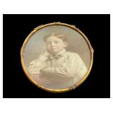 Brass Oval Old Frame