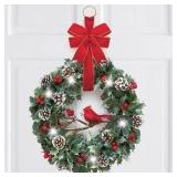 Battery Operated Christmas Wreath