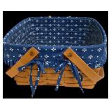 6.5 x 12 Dbl Lined Longaberger Handwoven Basket