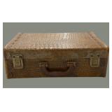 9 x13 Vintage Leather Suitcase