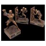 (3) Raiders Cold Cast Bronze Bookends