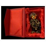 (10) Designer Christmas Ornament in Red Lined