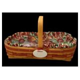 6 x 13 Dbl Lined Longaberger Handwoven Basket