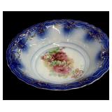 Beautiful Blue Bowl Rose Design