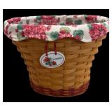 8 x 10 Dbl Lined Longaberger Handwoven Basket