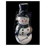 18" Ceramic Snowman (Can Be Lighted W