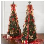 Fully Decorated Pre-Lit 6 Ft Pop up Christmas