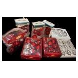 70 Red, White & Silver Bulbs