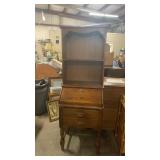 Beautiful Drop Front Desk Bookcase Top