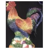 Estate Fitz And Floyd Glass Rooster