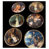 (6) Norman Rockwell Knowles Plates