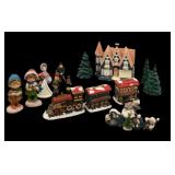 Christmas House, Trees, Train