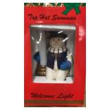 Top Hat Snowman, Candy Dish & Christmas Ornaments