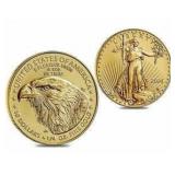 2021 Type 2 American Eagle $10.00 Gold Coin